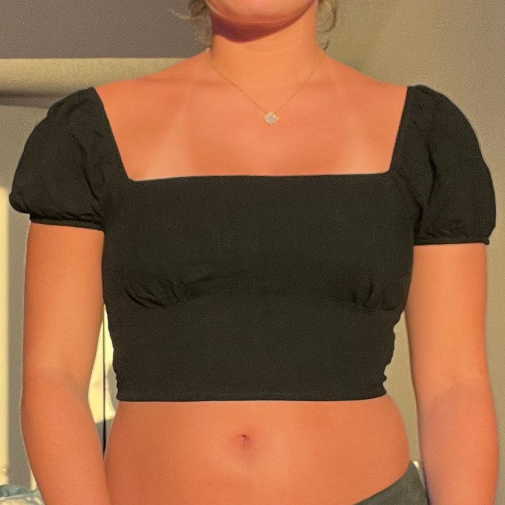 L.A. Hearts black crop top. Size small.